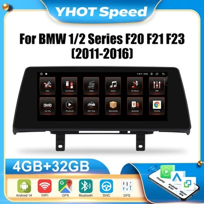 10.25" Android 14 CarPlay Autoradio GPS Multimedia für BMW 1 2er F20 F21 F23 NBT - Bild 1 von 4
