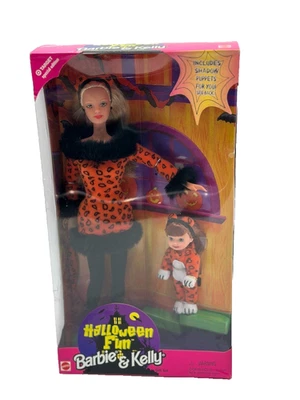 Mattel HALLOWEEN FUN BARBIE & AND KELLY MATTEL 23460 1998 de colección nuevo en caja original Foto 1 de 4