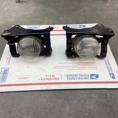 93-97 Honda Del Sol OEM Luces Auxiliares JUEGO PAR Soportes Izquierdo Derecho Antiniebla Foto 1 de 4