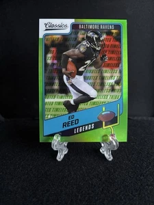 Ed Reed 2021 Panini Classics Timeless Tributes Legends Green #12/20 Ravens #119 - Picture 1 of 2