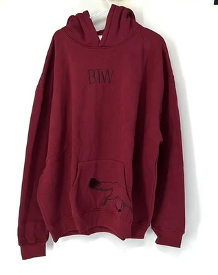 By the way Btw NWOT 4XL women’s Crimson Red Fox hoodie Thick Hood Sweatshirt - Image 1 of 4