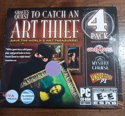 Grace's Quest: To Catch an Art Thief PC Puzzle Pack [PC CD-ROM 2010] 4-Pack Game - Image 1 of 4