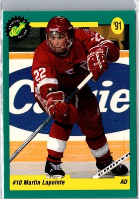 1991 Classic Draft Picks French #9 Martin Lapointe - Image 1 of 2