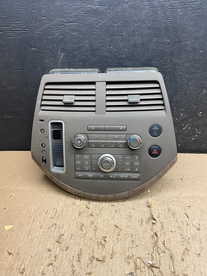 2007 to 2009 Nissan Quest Radio Shifter Climate Control Panel Bezel Oem T8970 DG - Image 1 of 4
