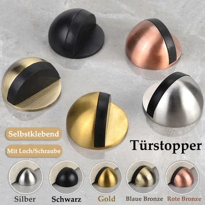 Türstopper Boden Türpuffer Gummipuffer Wandpuffer Schraube Selbstklebend Stopper - Bild 1 von 4