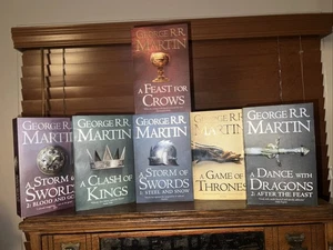 6-Game of Thrones Books -George RR Martin - Picture 1 of 8