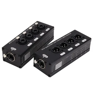 1Pair 4-Channel 3-Pin XLR or 6.3Mm Audio and over Cable Extender,DMX512 6007 - Picture 1 of 10