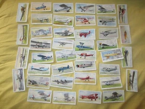 PART SET OF PLAYERS 1935 CIG. CARDS AEROPLANES (CIVIL) 40 of 50 Fair+ - VGC - Picture 1 of 13