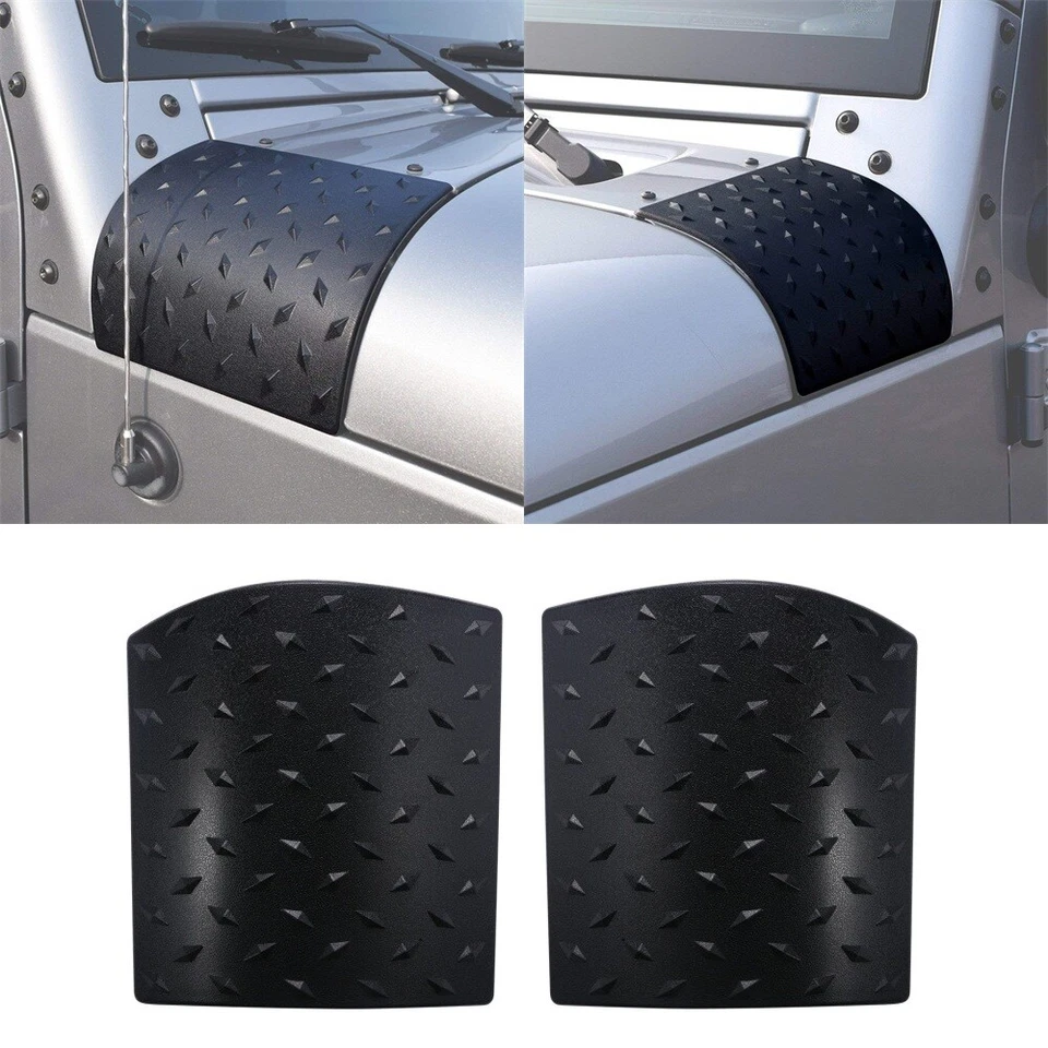2x ABS negro carrocería blindaje cubierta lateral embellecedor para Jeep Wrangler JK 2007-2018 Foto 1 de 4