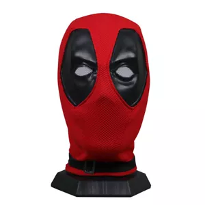 Cosplay Deadpool Mask Full Face Breathable knitted Mask Halloween Deluxe Props - Picture 1 of 12
