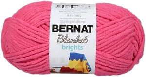Spinrite 161212-12008 Bernat Blanket Brights Big Ball Yarn-Pixie Pink - Picture 1 of 1