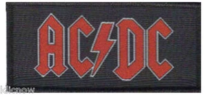 AC/DC - Black/Red Logo Patch 10CM X 5CM - Picture 1 of 1