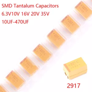 Condensadores de tantalio 7343D (2917) 10UF 22UF 47UF-470UF 6,3-35 V SMD Condensador SMT - Imagen 1 de 4