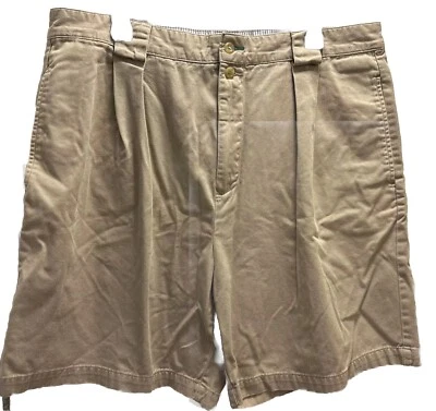 Pantalones Cortos de Golf Tommy Hilfiger De Colección Para Hombre Talla 38 Caqui Beige Tostado Plisados Chinos Foto 1 de 4