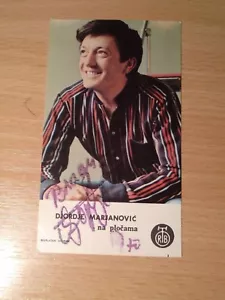 DJORDJE MARJANOVIC - ORIGINAL SIGNATUR AUF FOTOKARTE - MUSIK - Bild 1 von 3