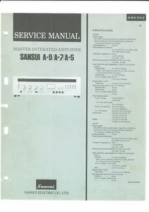 Sansui Service Manual für A- 9 / 7 /5 Copy - Picture 1 of 1