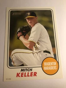 2017 Heritage Minor League Jumbo 5x7 Mitch Keller Mauauders 110 #'d 02/49 - Picture 1 of 1