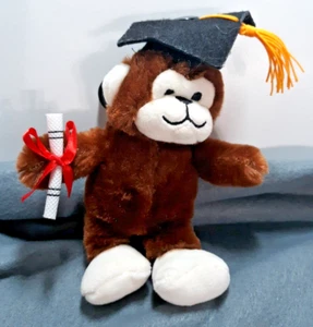 Dan Dee Plush Graduating Diploma Monkey 7” Collector’s Choice Graduation Clip - Picture 1 of 4