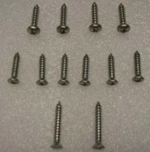 NEW 1957 Chevy Belair, 210, or 150 Headlamp Bezel Screw Set - Picture 1 of 1