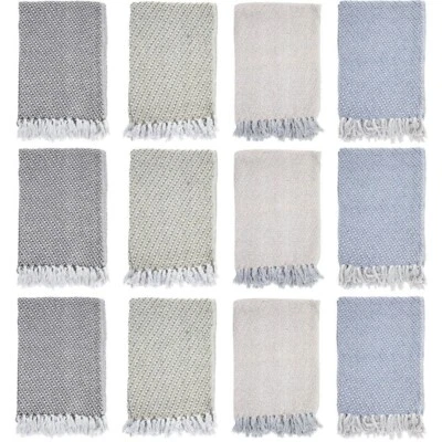 Manta de algodón Arkwright Home Common Ground, verde ecológico % 100 algodón 50 x 70 Foto 1 de 2