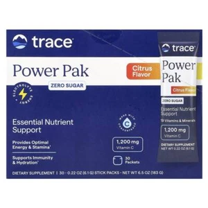 2 X Trace, Power Pak, Zero Sugar, Citrus, 30 Stick Packets, 0.22 oz (6.1 g) Eac - Picture 1 of 3