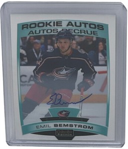 Emil Bemstrom 2019-20 O-Pee-Chee Platinum Rookie Autos Rookie Auto RC #R-BE