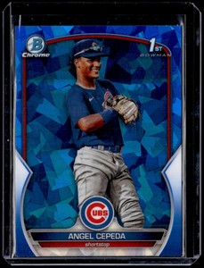 2023 Bowman Chrome Sapphire #BCP-205 Angel Cepeda 1st