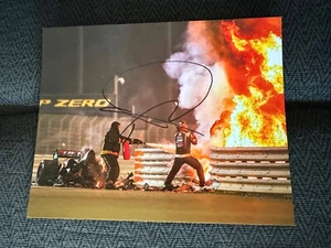 Romain Grosjean signiert Indy 500 8 x 10 Auto Foto Indianapolis Formel 1 1 - Bild 1 von 1