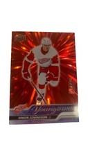2023-24 Upper Deck Young Guns Outburst RED #228 Simon Edvinsson Detroit 13/25