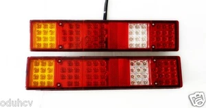 2 X 12V LED Rückwärts Rücklicht Lampe Lkw Anhänger Bus Van Chassis Wohnmobil # - Zdjęcie 1 z 6