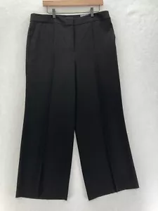 Talbots Easy Travel Wide Leg Pants Women's 16P Petite Black Stretch High Rise - Picture 1 of 13