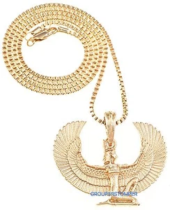 Diosa de Isis Maat Colgante alado egipcio con collar - Imagen 1 de 29