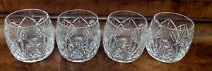 LOT OF 4 WATERFORD CRYSTAL WATERVILLE BARREL SHAPE DOUBLE OLD FASHIONED - MINT - Picture 1 of 5