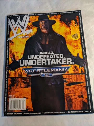 2007 WWF Wrestling Magazine UNDERTAKER WrestleMania 23 Cover Rare W/Poster Cover