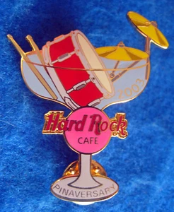 MELBOURNE PINAVERSARY 2003 MARGARITA GLASS DRUM CYMBALS STICKS Hard Cafe PIN LE - Picture 1 of 1