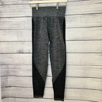 PINK by Victoria’s Secret Talla Pequeña Gris Negro Marl Sin Costuras Medias de Entrenamiento Gimnasio Foto 1 de 4