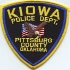 Kiowa Pittsburg County Oklahoma Ok Police Patch