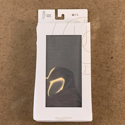 Medias transparentes negras Urban Outfitters para mujer talla M/L (130-160 lb) nuevas con etiquetas Foto 1 de 4