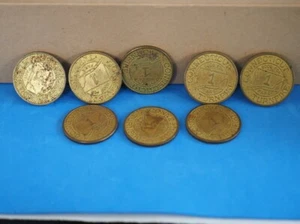 Connecticut Turnpike Tokens, Lot of 9 Tokens - Picture 1 of 1