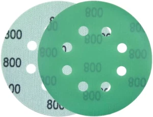 Discos de lijado de 5 pulgadas 800 grano gancho bucle 125 mm papel de lija seco húmedo lijadora orbital almohadilla - Imagen 1 de 8