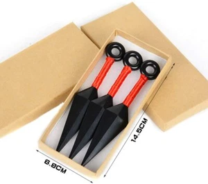 UK Seller Anime Naruto Ninja 3Pcs Weapons Naruto Props Kunai Cosplay Accessories - Foto 1 di 6