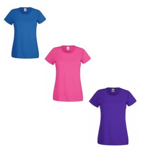 Fruit of the Loom Damen T-Shirt Kurzarm Shirt Oberteil - Bild 1 von 4