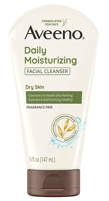 Limpiador facial hidratante diario Aveeno libre de fragancias 5 fl oz - 147 ML NUEVO Foto 1 de 2