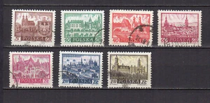 Pologne 1960 anciennes villes 7 timbres oblitérés /TE5237c - Foto 1 di 1
