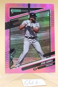 2021 Donruss Holo Pink Chicago White Sox Baseball Card #106 Jose Abreu NM+