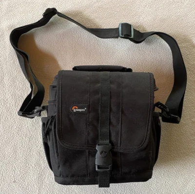 Lowepro Adventura 140 Black Padded DSLR/Camcorder Camera Bag With Strap - image 1 of 4