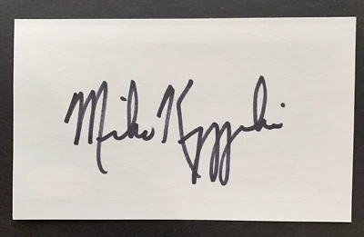 Mike Krzyzewski Signed Autographed 3x5 Coach K Duke Basketball BOLD AUTO JSA COA - Image 1 of 4