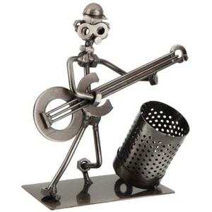 Guitar Player Metal Nuts and Bolts Musician Figurine Music Man Cave. Great Gift  - Picture 1 of 3