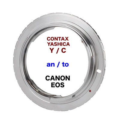 C / Y - EOS Yashica Contax CY Objektiv Lens Adapter an -To Canon EF-Mount Kamera