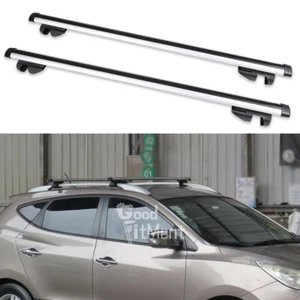 2x 48" Roof Rack Cross Bars Luggage Bicycle Cargo Carrier For Hyundai IX35 IX55 - Picture 1 of 14